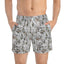 Camo Swim Trunks, Outdoor Swim Shorts, Summer Swimwear, Men's Beachwear, Nature Inspired Swim Trunks