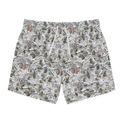 Camo Swim Trunks, Outdoor Swim Shorts, Summer Swimwear, Men's Beachwear, Nature Inspired Swim Trunks