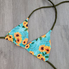 Load image into Gallery viewer, Sun-Kissed Sunflowers Triangle Top
