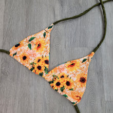 Load image into Gallery viewer, Sun-Kissed Sunflowers Triangle Top
