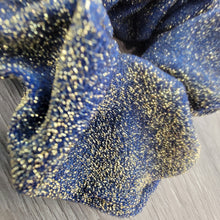 Load image into Gallery viewer, Shimmer Denim Scrunchie
