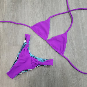 Purple Paisley Triangle Top