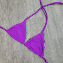 Load image into Gallery viewer, Purple Paisley Triangle Top
