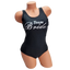 Team Bride Black One Piece