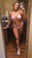 Poolside Pastel Pink Sorbet Bali Bottoms