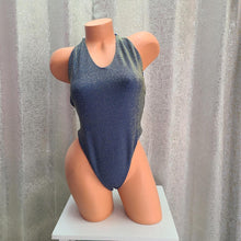 Load image into Gallery viewer, Shimmer Denim Thong One Piece
