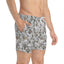 Camo Swim Trunks, Outdoor Swim Shorts, Summer Swimwear, Men's Beachwear, Nature Inspired Swim Trunks