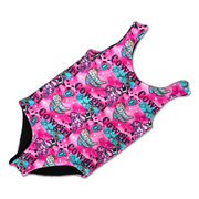 Turquoise Cowgirl Kids One Piece