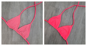Shimmer Melon Triangle Top