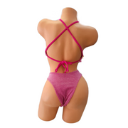 Shimmer Pink Triangle Top