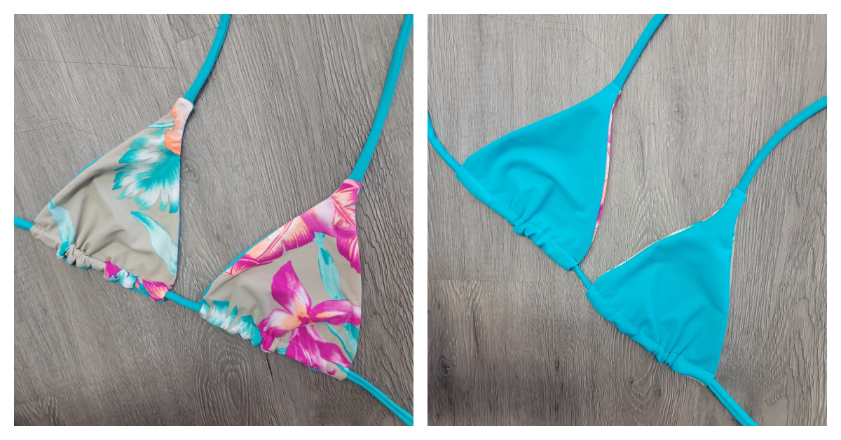 Tahiti Blue triangle top