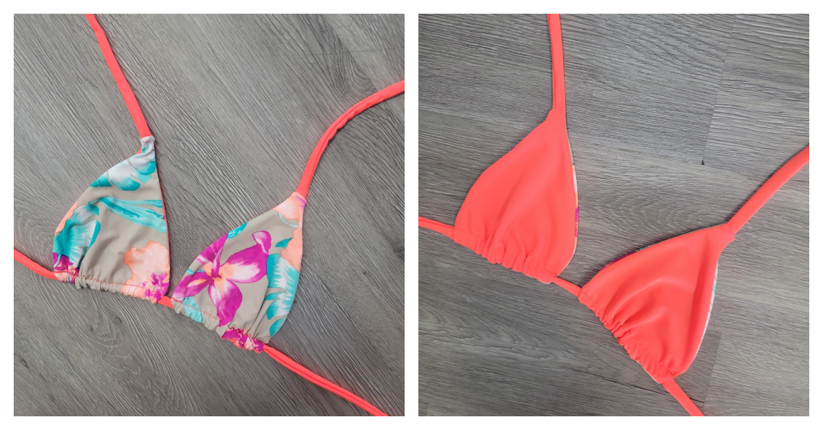Tahiti Orange Triangle Top