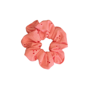 Pastel Poolside Peach Berry Scrunchie