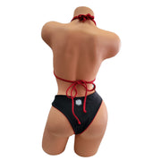 Sheer Fun Love Struck Black Triangle Top