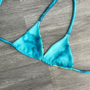 Tooled Turquoise Triangle Top