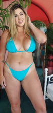 Load image into Gallery viewer, Tahiti Blue triangle top
