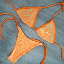 Load image into Gallery viewer, Feline Orange Bali Bottoms
