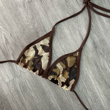 Load image into Gallery viewer, Sheer Fun Camo Triangle Top
