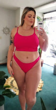Load image into Gallery viewer, Shimmer Pink Scoop Bottoms
