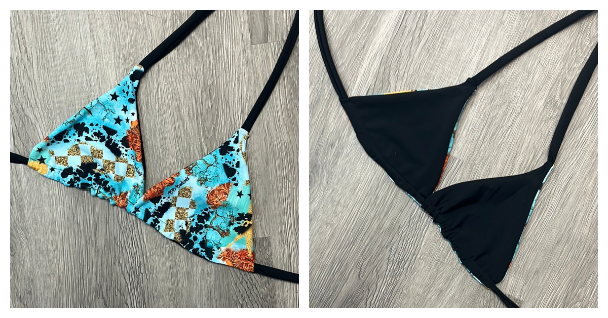 Turquoise Gem Triangle Top