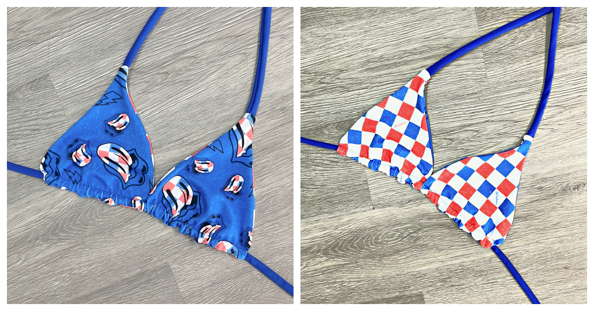 Rockin' Checker triangle top