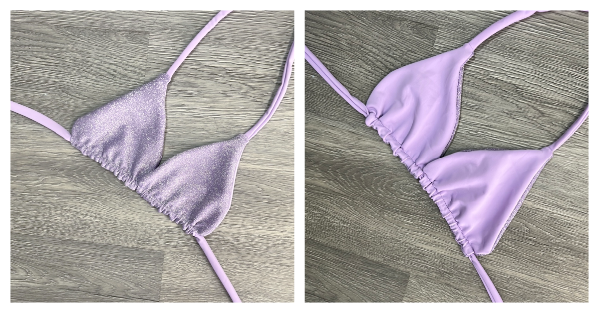 Shimmer Lilac Triangle Top