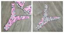 Load image into Gallery viewer, Dalmatian thong bottom
