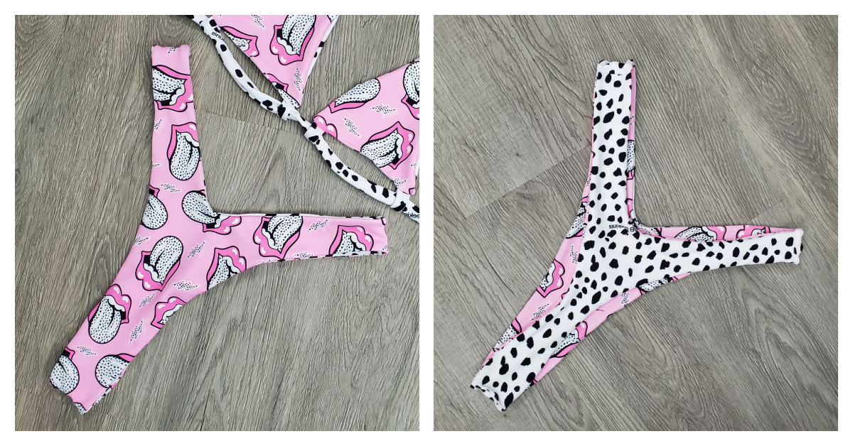 Dalmatian thong bottom