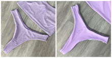 Load image into Gallery viewer, Sparkle Purple Scoop Bottoms
