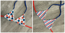 Load image into Gallery viewer, Patriotic Smiles Triangle Top
