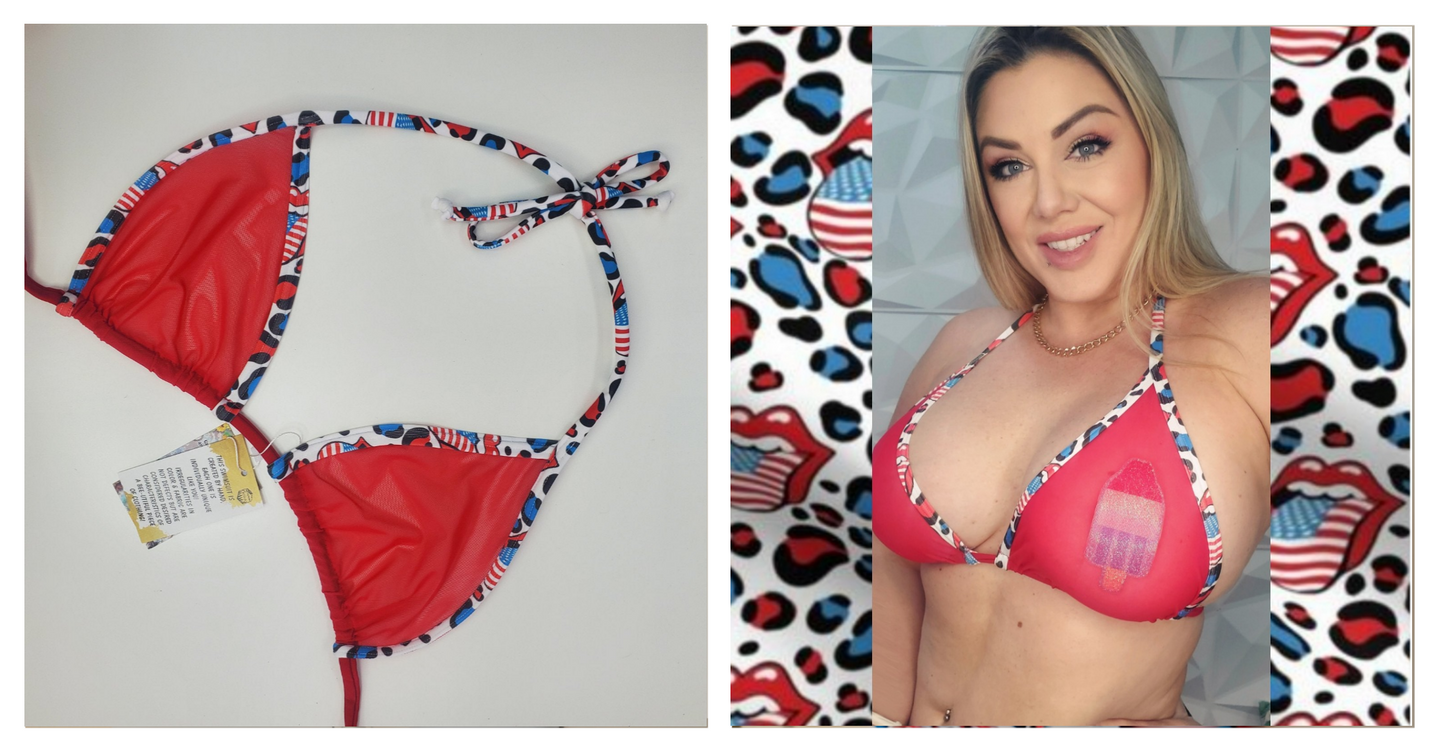 Sheer America Triangle Top
