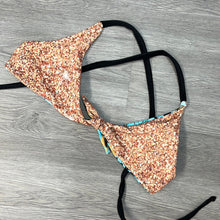 Load image into Gallery viewer, Turquoise Gem Glitter Whiskey River Top
