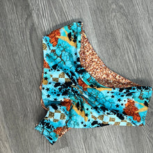 Load image into Gallery viewer, Turquoise Gem Glitter Kona Bottoms
