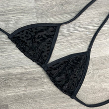 Load image into Gallery viewer, Feline Black Triangle Top
