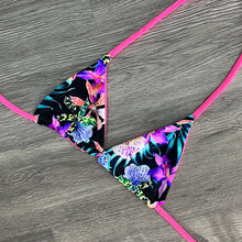Load image into Gallery viewer, Moonlit Tropics Pink Triangle top
