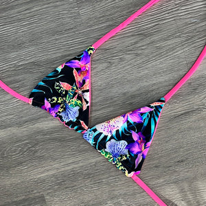Moonlit Tropics Pink Triangle top